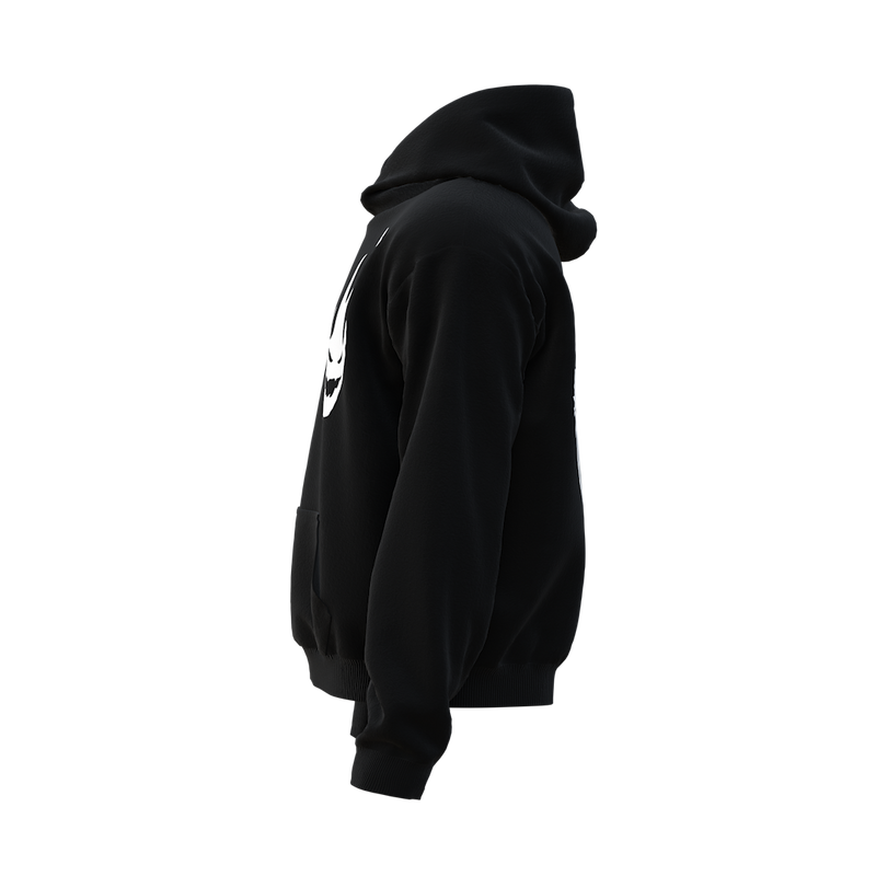 DEMON NEOH HEAVYWEIGHT HOODIE IN BLACK