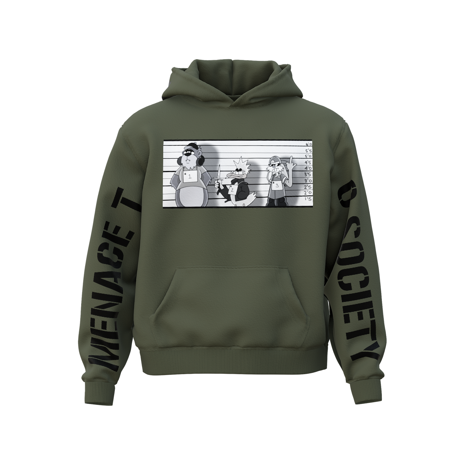 MPAC HEAVYWEIGHT HOODIE IN MILITARY GREEN