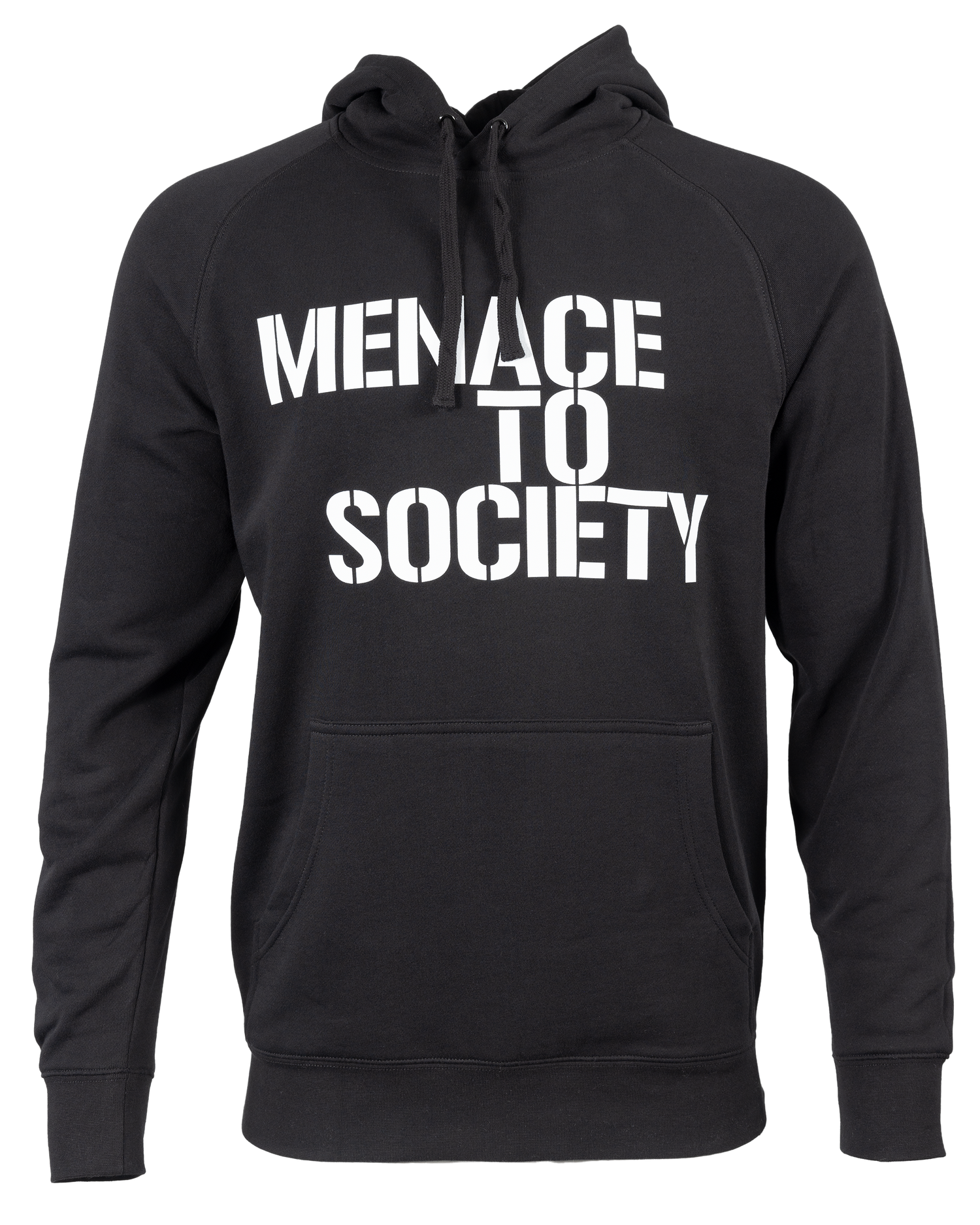 MENACE TO SOCIETY PULLOVER HOODIE IN BLACK