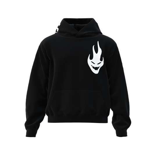 DEMON NEOH HEAVYWEIGHT HOODIE IN BLACK