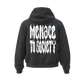 EMBROIDERED NEOH HEAVYWEIGHT HOODIE IN DISTRESSED BLACK